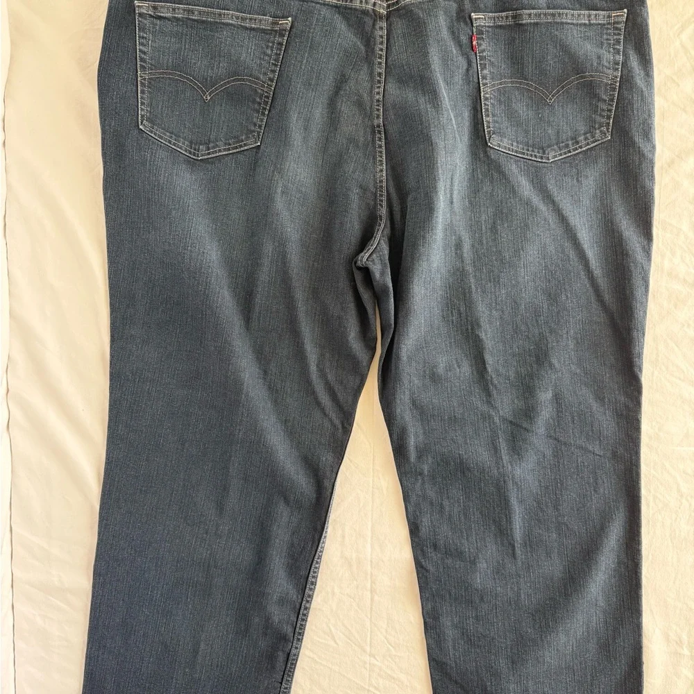 Levi's 559‎ Men's 52x30 Big Relaxed Straight Leg Jeans Dark Wash Navarro Stretch